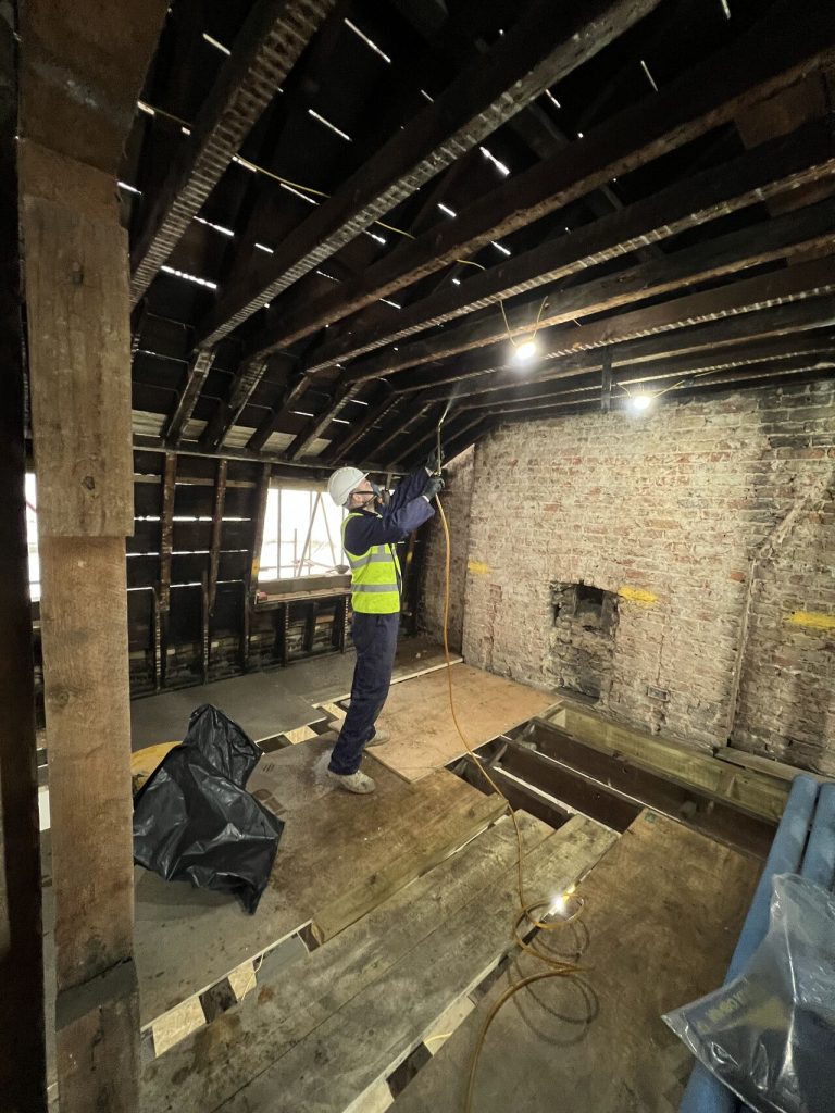 Timberwise woodworm treatment application north London Timberwise