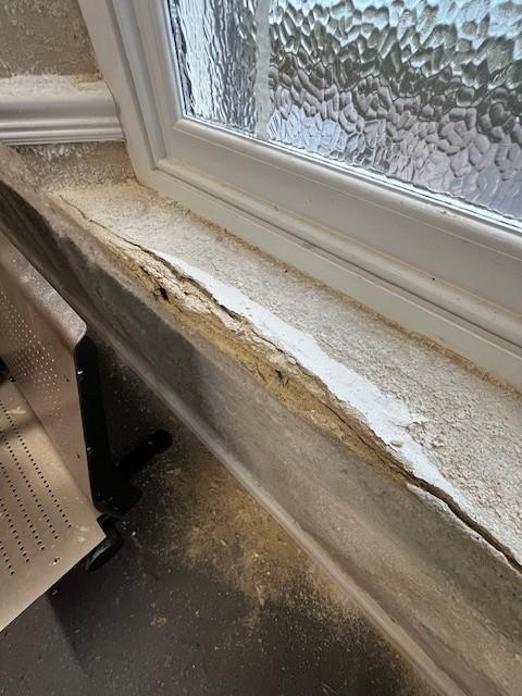 Why Timber Windows Rot and How to Prevent It 2 fungal decay on an internal windowsill