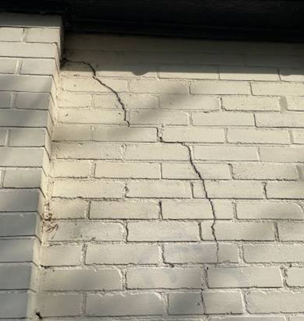 Subsidence and Structural Movement: How to Tell the Difference 3 Large exterior wall crack