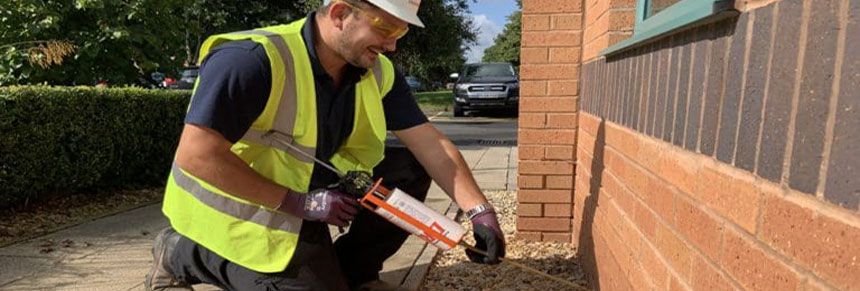 DIY Damp Proofing: Why It Often Fails and What Works Instead 2 A technician installing a chemical damp proof course in an exterior wall