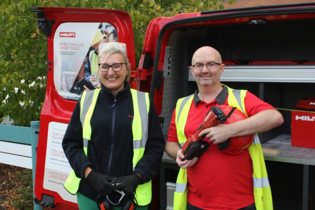 Creating a Positive Health & Safety Culture in High-Risk Property Environments 4 A health and safety briefing beside a Timberwise van