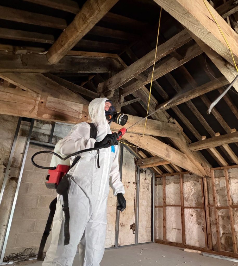 COSHH Safety in Damp Proofing and Timber Treatment: Chemicals and Airborne Spores 1 insecticidal spray treatment