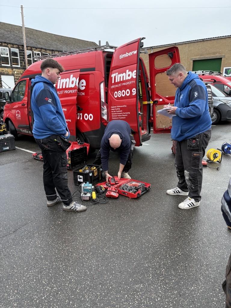 How Do We Choose and Maintain the Tools We Use? 2 Technicians performing pre-work tool checks